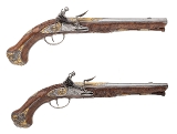 "Exceptionally Fine Pair of French Flintlock Garniture Pistols by Henry of Vesoul, Louis XV Period (circa 1775–1790) (AH9023)"