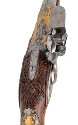 "Exceptionally Fine Pair of French Flintlock Garniture Pistols by Henry of Vesoul, Louis XV Period (circa 1775–1790) (AH9023)" - 6 of 19