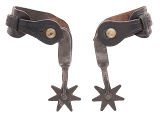 "KB&P Straight Shank Single Mounted Diamond Spurs (MIS70145) CONSIGNMENT" - 2 of 2