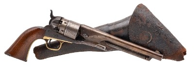 "Civil War Era Martial Colt 1860 Army w/ Flap Holster (65733)"