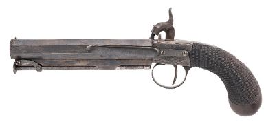"Beautiful Case Hardened English Box Lock Percussion Pistol (AH8562)" - Image 2 of 6