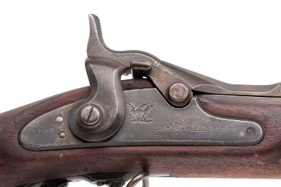 "U.S. Springfield Model 1868 Trapdoor Rifle .50-70 (53196)(DTX)" - Image 3 of 10