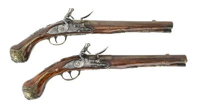 "Fine Pair of English Flintlock Pistols (AH5778)"