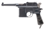 "Mauser C-96 Bolo W/ Carved Gutta Percha Grips (L2025-08166) " - 3 of 12