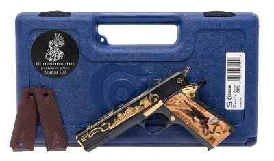 "(SN: GV092413) SK Customs Colt Government 1911 Kingdom Of Aztlan Pistol .38 Super (L2026-01614) NEW AUSTX" - Image 4 of 4