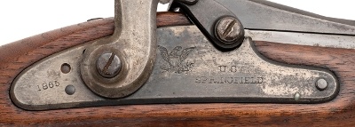 "U.S. Springfield Model 1866 2nd Allin Conversion Trapdoor Rifle .50-70 (59267)" - Image 3 of 10