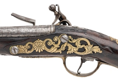 "Beautiful Early Austrian Flintlock Pistol (66064)" - Image 4 of 9