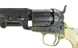"Inscribed Factory Engraved Colt 1851 Navy with Carved Mexican Eagle Ivory Grips (C14631) DTX" - 2 of 11