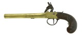 "Pair of British Brass Barrel Pistols Converted from Flintlocks. (AH5391)" - 3 of 5