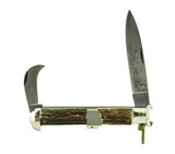 "Falcon Stag Handled Large Folding Hunting Knife (K2118)" - 3 of 4