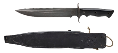 "WALTER BREND CUSTOM MODEL 2-9 FIGHTING KNIFE W/SHEATH (68630)" - Image 2 of 6