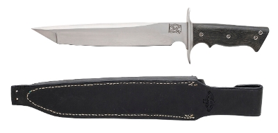 "WALTER BREND MODEL 2-10 TANTO CUSTOM KNIFE W/SHEATH (68634)" - Image 2 of 8