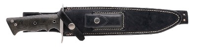 "WALTER BREND MODEL 2-10 TANTO CUSTOM KNIFE W/SHEATH (68634)" - Image 3 of 8