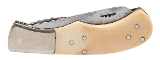 "CLYDE FISCHER TRAPPER #2 IVORY 2 BLADE CUSTOM FOLDING KNIFE (68706)" - 4 of 9
