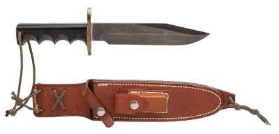 "RANDALL MODEL 14 ATTACK KNIFE 7.5"" WITH JRB SHEATH (68613)" - Image 1 of 8