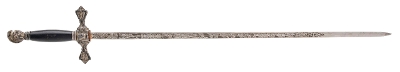 "Antique Masonic Knights Templar Sword (12341925) USED DTX" - Image 8 of 16