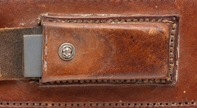 "1950's RANDALL 12-13 THORP BOWIE KNIFE W/ BROWN BUTTON SHEATH (68608)" - Image 7 of 9