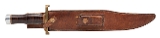 "1950's RANDALL 12-13 THORP BOWIE KNIFE W/ BROWN BUTTON SHEATH (68608)" - Image 3 of 9
