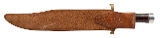 "1950's RANDALL 12-13 THORP BOWIE KNIFE W/ BROWN BUTTON SHEATH (68608)" - Image 9 of 9