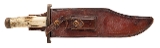 "1950’s STAG HANDLE RANDALL 12-11 SMITHSONIAN BOWIE W/ HEISER SHEATH (68612)" - Image 3 of 8