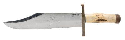 "1950’s STAG HANDLE RANDALL 12-11 SMITHSONIAN BOWIE W/ HEISER SHEATH (68612)" - Image 2 of 8