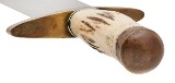 "1950’s STAG HANDLE RANDALL 12-11 SMITHSONIAN BOWIE W/ HEISER SHEATH (68612)" - Image 4 of 8