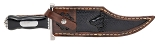 "USAMA TEHSEEN “IRON MISTRESS" HAND MADE BOWIE KNIFE W/SHEATH (68753)" - 1 of 12