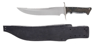 "WALTER BREND MODEL 5-10 #002 CUSTOM KNIFE W/SHEATH (68633)" - Image 2 of 9