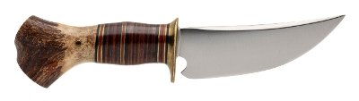 "TREEMAN KNIVES – JIM BEHRING CUSTOM SCAGEL STYLE SKINNER W/SHEATH (68641)" - Image 1 of 9