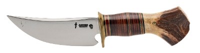 "TREEMAN KNIVES – JIM BEHRING CUSTOM SCAGEL STYLE SKINNER W/SHEATH (68641)" - Image 3 of 9