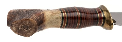 "TREEMAN KNIVES – JIM BEHRING CUSTOM SCAGEL STYLE SKINNER W/SHEATH (68641)" - Image 5 of 9