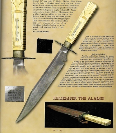 "Rare & Historic Alfred Hunter Bowie Knife Recovered from The Battle of San Jacinto (K10241)" - Image 5 of 20