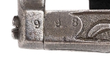 "Small Framed Relief Etched & Scroll Engraved Pinfire Revolver W/ Ivory Grips (50973)" - 2 of 9