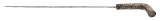 "Ottoman Empire Decorated Dagger Cane (69503)" - Image 10 of 16