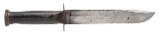"WW2 WESTERN G46-8 FIGHTING KNIFE W/SHEATH (68672)" - Image 1 of 10