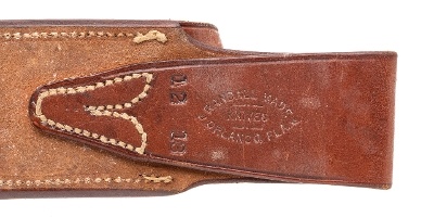 "RANDALL MODEL 12-13 THORP BOWIE SHEATH ONLY WITH WHITE STONE (68749)" - Image 4 of 4