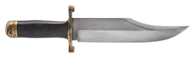 "GIL HIBBEN CUSTOM CONFEDERATE BOWIE KNIFE W/SHEATH (68670)" - Image 1 of 8