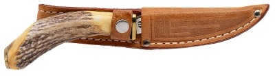 "CASE XX 5 FINN SSP STAG HANDLE FIXED BLADE HUNTING KNIFE (68824)" - Image 2 of 8