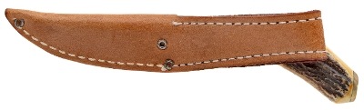"CASE XX 5 FINN SSP STAG HANDLE FIXED BLADE HUNTING KNIFE (68824)" - Image 4 of 8
