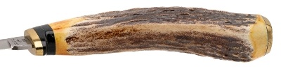 "CASE XX 5 FINN SSP STAG HANDLE FIXED BLADE HUNTING KNIFE (68824)" - Image 6 of 8