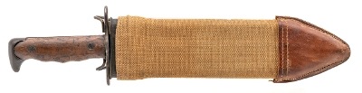 "WW1 1917 PLUMB BOLO KNIFE WITH A-K CO 1918 SHEATH (68674)" - Image 2 of 8