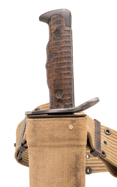 "WW1 PLUMB 1917 BOLO KNIFE W/SHEATH & BELT (68673)" - Image 11 of 11