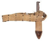 "WW1 PLUMB 1917 BOLO KNIFE W/SHEATH & BELT (68673)" - Image 10 of 11