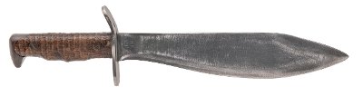 "WW1 PLUMB 1917 BOLO KNIFE W/SHEATH & BELT (68673)"