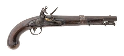 "U.S. Model 1819 North flintlock pistol dated 1822. (AH2589)" - Image 1 of 8