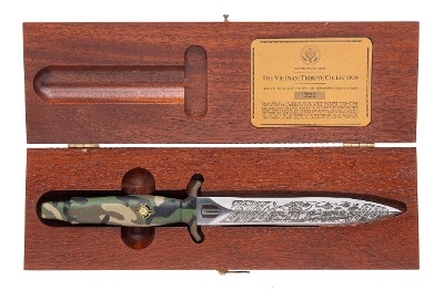 "CASED GERBER MARK II VIETNAM TRIBUTE U.S. ARMY COMMANDO KNIFE (12348760)" - Image 1 of 9