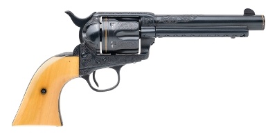 "Beautiful Black Powder Frame Engraved Colt Single Action Army (70984) " - Image 2 of 7