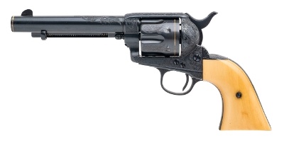 "Beautiful Black Powder Frame Engraved Colt Single Action Army (70984) " - Image 1 of 7