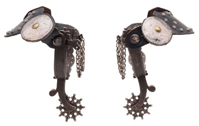 "Jerry Galloway Silver Single Mounted Spurs (MIS70148) CONSIGNMENT" - Image 1 of 8