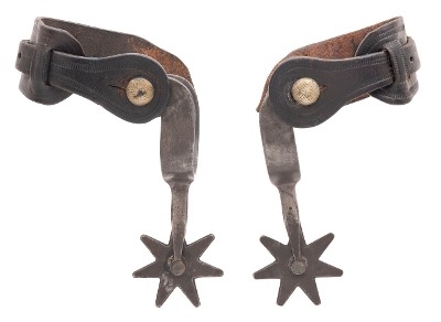 "KB&P Straight Shank Single Mounted Diamond Spurs (MIS70145) CONSIGNMENT" - Image 2 of 2